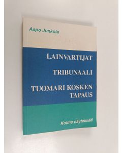 Kirjailijan Aapo Junkola käytetty kirja Kolme näytelmää : Lainvartijat ; Tribunaali ; Tuomari Kosken tapaus