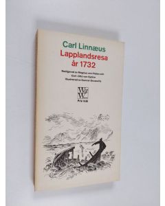 Kirjailijan Carl von Linne käytetty kirja Lapplandsresa år 1732