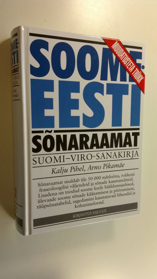 Osta Pihel: Soome-eesti sönaraamat = Suomalais-virolainen sanakirja | Kalju  Pihel | Antikvariaatti Finlandia Kirja