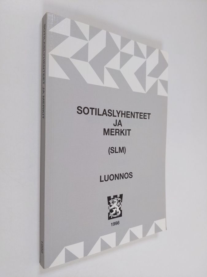 Osta : Sotilaslyhenteet ja merkit (SLM) : luonnos | | Antikvariaatti  Finlandia Kirja