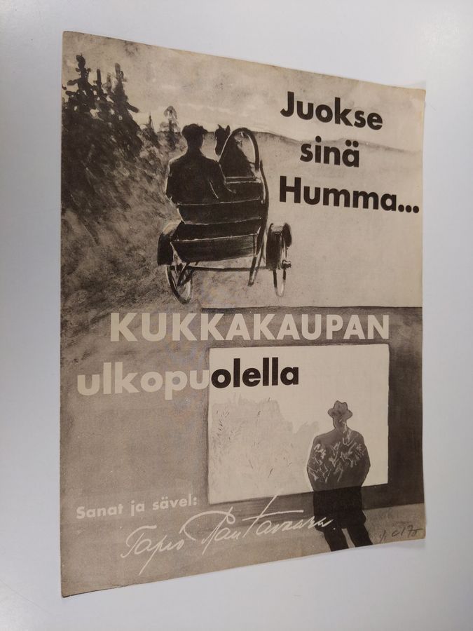 Tapio Rautavaara : Juokse sinä humma... , Kukkakaupan ulkopuolella