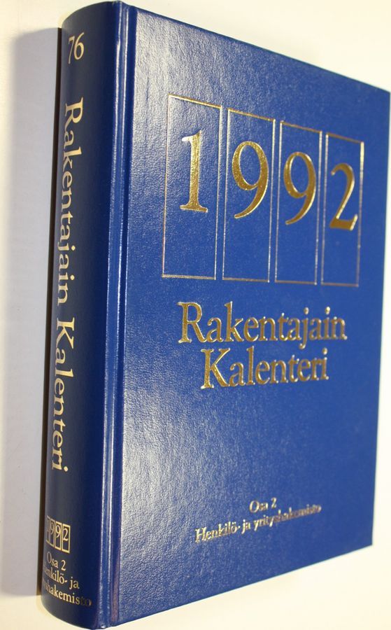 Osta : Rakentajain kalenteri 1992 osa 2: henkilö- ja yrityshakemisto | |  Antikvariaatti Finlandia Kirja