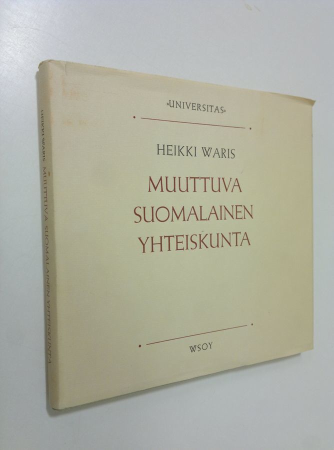 Buy Waris: Muuttuva suomalainen yhteiskunta | Heikki Waris | Used Book  Store Finlandia Kirja