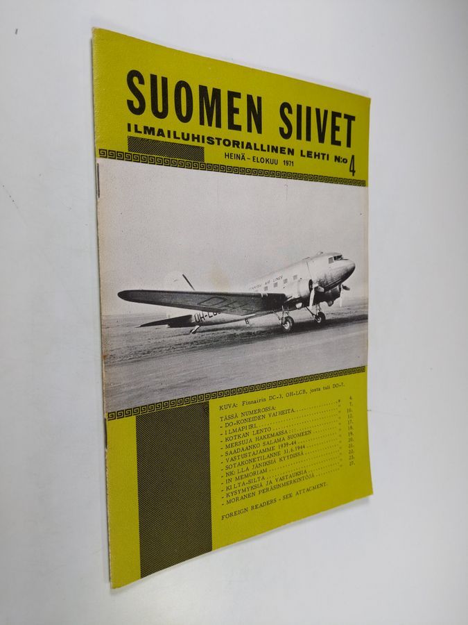 Suomen siivet : ilmailuhistoriallinen lehti n:o 4/1971