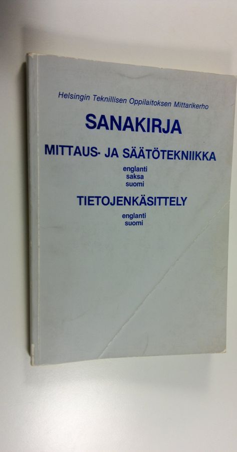 Englantilais-Saksalais-Suomalainen Mittaus- ja sääntötekniikan sanakirja