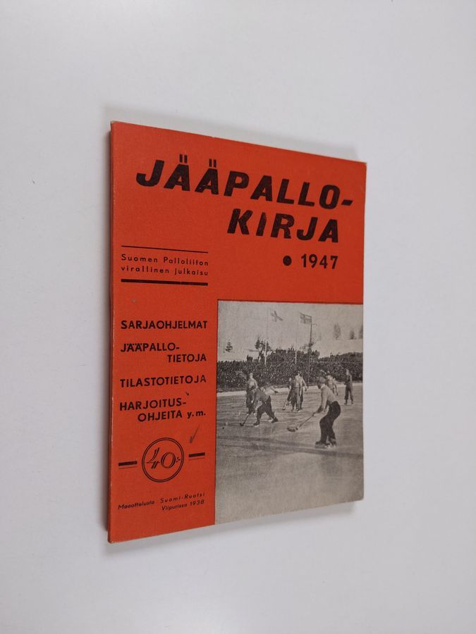 Osta : Jääpallokirja I - 1946-47 : Suomen Palloliiton virallinen julkaisu |  | Antikvariaatti Finlandia Kirja