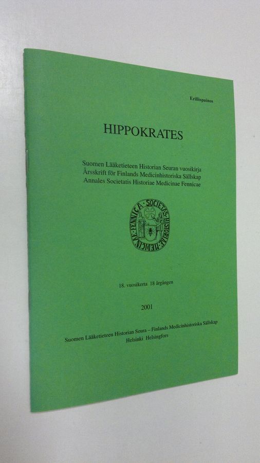 Hippokrates 2001: Suomen lääketieteen historian seuran vuosikirja