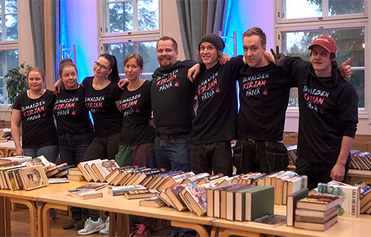 The event team on Free Book Day in 2019