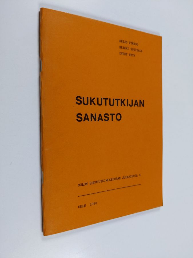 Keijo Itävuo : Sukututkijan sanasto